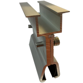 Vectis Short rail rooftop clamp Kliplock, 100mm & EPDM - Rubicon Installer Portal